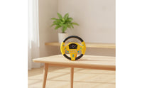 Toy Steering Wheel with Buttons Travel Simulated Steering Wheel Dashboard Toy Interactive Tabletop for Children, Pretend Play