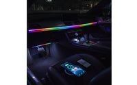 Plug and Play Interior Car Led Strip Lights RGB Car Interior Light with App Control Multicolor Ambient Light Kit with Handheld Controller Dynamic for Drivers, Dashboard, Door Trim, Footwell