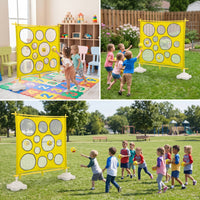 Sandbag Target Freestanding Toss Game with Stand Throwing Target with Balls Water-Fill Easy-Setup for Children, Backyard