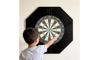 Throwing Board Surround Interlocking Design Throwing Board Wall Protector Easy Assembly EVA Foam Backboard for Basement, Bar