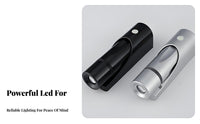Wall Mounted Flashlight Compact Size Emergency Wall Torch Battery Powered Mini Flashlight with Holder for Visitors, Guesthouse, Apartment, Restaurant