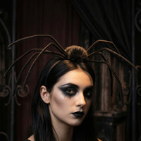 Halloween Spider Headband Black Spider Hairband Spooky Costume Headwear Handmade for Cosplayers, Cosplay