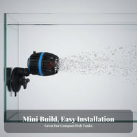 Mini Wave Pump Compact Design Aquarium Water Circulator Adjustable Current Fish Tank Circulation Pump for Saltwater Aquarists