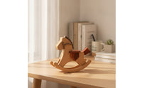 Wooden Rocking Horse DIY Assembly Rocking Horse Desktop Toy for Hobbyists, Makers, Home Decor