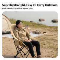 Height-Adjustable Highposterior Moon Chair space-saving Lightweight rearpacking Chair long-lasting Construction Camping Seat Erportablenomic Support for Beachportableers, Outdoor fans, Fishing, Picnics, rearyard, Hiking