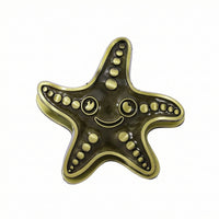 Antique-Style Starfish Clip Vintage-Inspired Starfish Paper Clip Decorative Bookmark Clips Metal for Stationery Lovers, Scrapbookers, Journaling, Desk Displays, Photo Styling