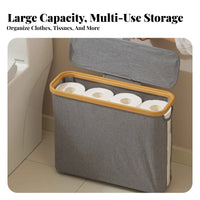 Toilet Paper Storage Holder Multifunctional Toilet Paper Storage Basket Slim Bathroom Organizer Multi-Functional for Closet