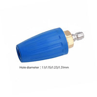 Heavy Duty 360 Degree Rotary Nozzle Rotating Turbo Nozzle Long-Lasting Ceramic Core for Professionals, Industrial Cleaning