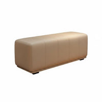 Soft Cushion Channel-Tufted Entryway Stool Multi-Purpose Upholstered Bench Versatile Design Long Ottoman Modern Design for Interior Decorators, Apartment Dwellers, Bedroom, Retail Shop, Walk-in Closet, Living Room