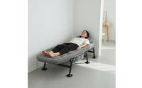 Single Folding Cot Foldable Portable Guest Bed No Assembly Required Padded Recliner Bed for Balcony, Hospital, Camping