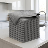 Large Microfibre Cloths and 30x60cm Microfibre Cloth, High Absorbency Microfibre Towel, Lint-Resistant Multi-Purpose Cleaning for Car, Glass and Home