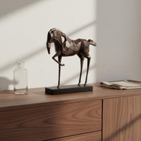 Geometric Horse Statue Easy to Clean Faceted Horse Sculpture Gift Idea