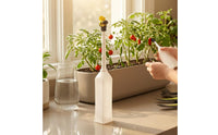 Handheld Vibrating Pollinator Long Stem Electric Plant Pollinator Pollination Brush White for Greenhouse, Indoor Crops