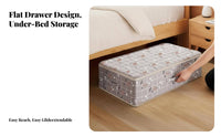 Foldable Fabric Storage Drawer Reinforced Handles Underbed Storage Bag for Attic