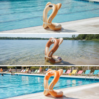 Underarm Swim Flotation Aid with Hand Grips Sturdy Floating Tube High Quality