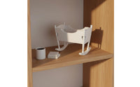 1:12 Scale Cradle Realistic Design 1:12 Scale Furniture DIY Craft Project Pale Wooden Infant Infant Bed for Hobbyists, Room Box Dioramas