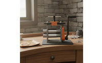 Jewelry Rolling Mill Adjustable Thickness Goldsmithing Press Machine Manual Rolling Mill Labor-Saving Gear Reduction