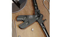 Heavy-Duty Wire Rope Crimping Pliers Manual Wire Rope Crimping Tool Non-Slip Swaging Tool High-Leverage for Installation