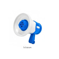 Music Playback Mini Megaphone Toy Voice Recording Handheld Mini Megaphone Sound Amplification Plastic Loudspeaker Toy Two-Tone for Children