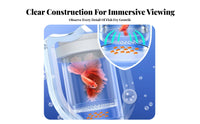 Guppy Fry Separation Tank High Clearness Buoyant Fish Hatchery Box 360° Viewing Aquarium Breeder Box