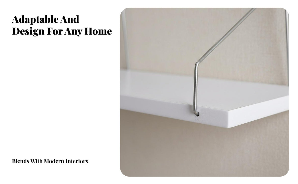 No-Drill Installation Floating Shelf Minimalist Design Hanging Board Shelf Space-Saving Wall-Mounted Storage Multi-Purpose for Homeowners, Decor Enthusiasts, Living Room, Bedroom, Bathroom, Kitchen