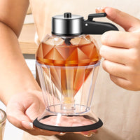 Glass Honey Dispenser with Stand Honey Dispenser with Stand Mess for Hosts, Home Cooks, Breakfast Table, Kitchen, Countertop