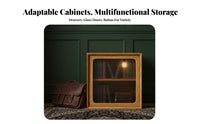 Customizable Layout Modular Storage Cube Retro Design Interlocking Cube Organizer Stackable Display Cabinet Easy to Assemble for Apartment Dwellers, Homeowners, Living Room, Home Office, Bedroom, Closet