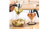 Glass Honey Dispenser with Stand Honey Dispenser with Stand Mess for Hosts, Home Cooks, Breakfast Table, Kitchen, Countertop