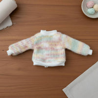 Colorful Knit Doll Front Zip 20cm Doll Sweater for BJD Hobbyists