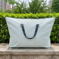 Sturdy Duty Large Storage Bags, 70x90cm Moving Bags with Zipper, Reusable Laundry Bags for Students Moving & Decluttering