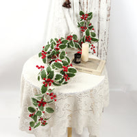 Artificial Christmas Pine Vine with Red Berries, 72-Head, Plastic