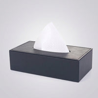 Tissue Paper Box Cover PU Leather for Bathroom Decor, Rectangle Facial Tissue Holder for Home Office, Car Tissue Box with Matching Stitching