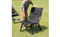 Reclining Camping Chair Lightweight Folding Camp Chair Breathable Outdoor Furniture for Picnic