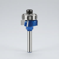 Edge Trimming Router Bit Blue Coated 4-Flute Router Bit Tool Carbide Tipped Precision Ground for Woodworkers, Woodworking