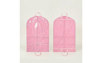 Hanging Garment Bag with Pockets Non-Woven Hanging Garment Bag Dress Cover with Clear Window Space-Saving Organizer Foldable