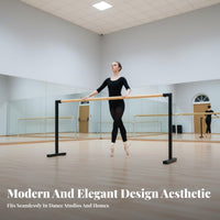 Home Practice Barre Stable Base Freestanding Dance Bar Adjustable Height Dance Bar for Children, Beginners, School, Studio