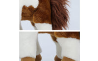 Horse Stuffed Toy Standing Horse Stuffed Animal Soft Cute for Children, Pretend Play, Nursery Decor
