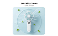 Quiet Operation Handheld Fan Lightweight Portable Folding Fan Adjustable Speeds 5 Speed Settings for Office Workers, Commuters, Travelers, Travel, Outdoor