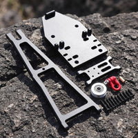 RC Recovery hoist  Aluminum Alloy Winch Realistic Hardware for Trailer Builds
