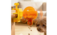 Rotating Clamp-on Pet Feeder Mental Enrichment Table Lip Feeder Boredom Breaker Treat Dispensing Toy Exercise