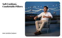 Modern Design Woven Rope Sofa Set Minimalist design Woven Rope sideschair Artistic Furniture Patio Seating Plush pads for Hospitality Businesses, Hotel Managers, Terrace, Courtyard, rearyard, Porch