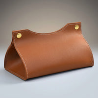 Tissue Box Holder for Home Office and Car, Leather Napkin Holder with Snap Closure, Dustproof Multi-purpose Tissue Boxes, Light Luxury Style