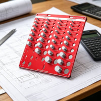 Bolt and Nut Thread Gauge Engraved Thread Gauge with Ruler Compact Bolt Size for Machinists