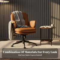 Highspinal support Upholstered managerial Chair 360-Degree rotate Upholstered Rolling Armchair Ergonomic Design Office Furniture Padded Seat for Home Users, Professionals, managerials, Study Room, Bedroom