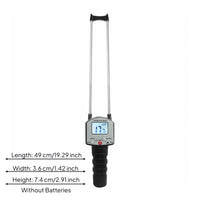 Metal Rod Rods Hay Moisture Meter Backlit LCD Display Forage Moisture Meter Textured Grip Farm Tool Digital