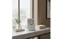 Leather Desk Timepiece Unique Design Modern Decorative Timepiece for Bedroom