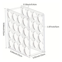 2 Pieces Detachable Design 32-Hole Vinyl Roll Holder Space-Saving Vinyl Roll Holder Easy Assembly Craft Paper Organizer Even Edges for Studio