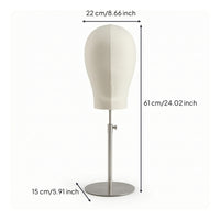 Mannequin Head with Stand Adjustable Mannequin Head Professional Long-Lasting for Retailers, Retail Store, Studio