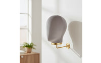 Wall Mannequin Head Soft Mannequin Head Stable Display Form for Salons, Dressing Room, Closet Organization