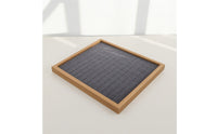 Jewelry Display Tray with Band Slots Wooden Band Tray with Slots Wood-Grain for Collectors, Jewelers, Dresser, Countertop, Boutique